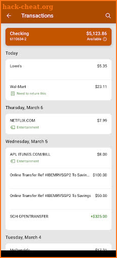National Bank Blacksburg screenshot