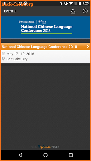 National Chinese Lang. Events screenshot