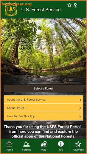 National Forest & Grasslands Explorer screenshot