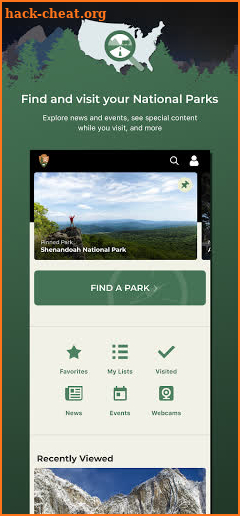 National Park Service screenshot