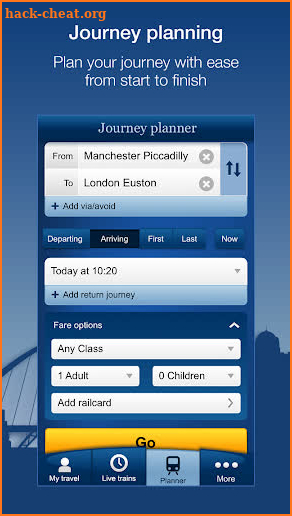 National Rail Enquiries screenshot