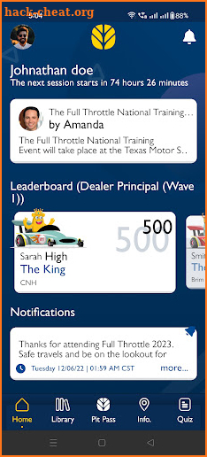National Training 2023 screenshot