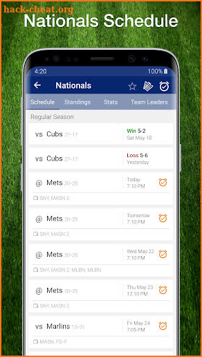 Nationals Baseball: Live Score, Stats & Plays screenshot