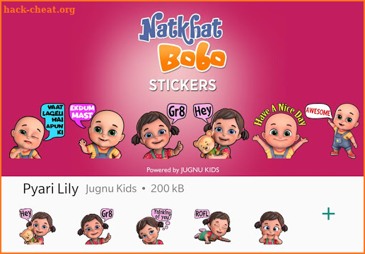 Natkhat Bobo WAStickers App by Jugnu Kids screenshot