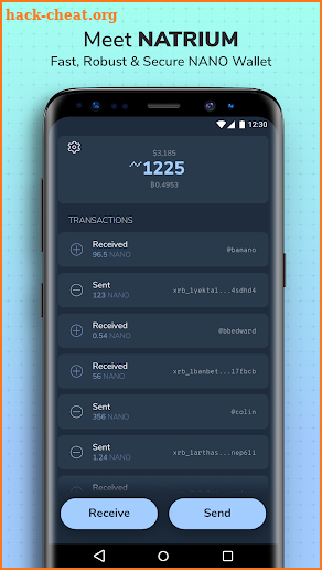 Natrium - NANO Wallet (Beta) screenshot