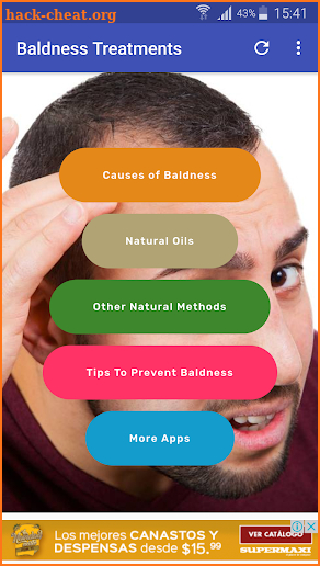 Natural Baldness Treatments screenshot