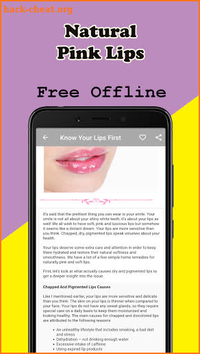 Natural Pink Lips Remedies screenshot