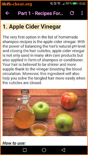 Natural Treatment For Hair screenshot