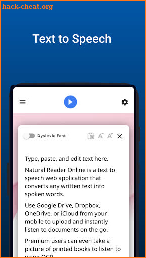 NaturalReader Text to Speech screenshot