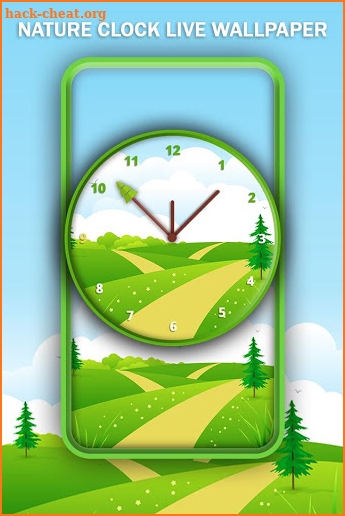 Nature Clock Live Wallpaper screenshot