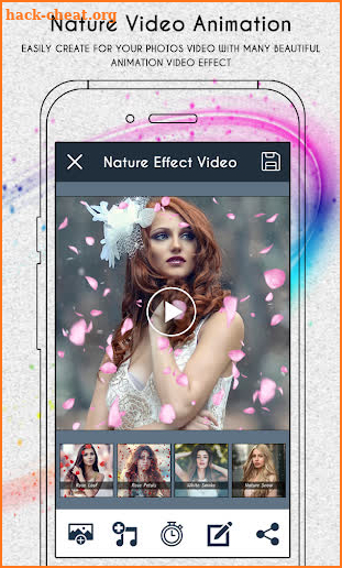 Nature Effect Photo Video Maker - Photo Animation screenshot