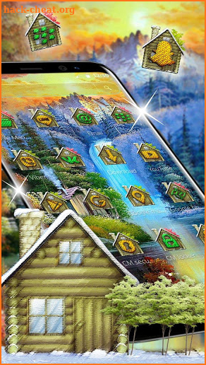 Nature House Waterfall Theme screenshot