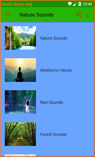 Nature Sounds Relax and Sleep Download. screenshot