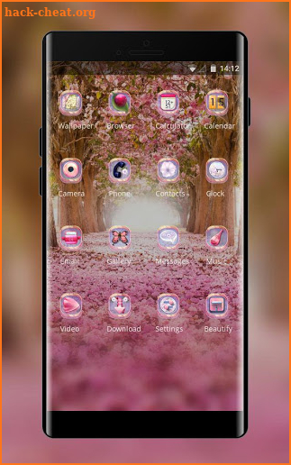 Nature theme for Gionee S6 pink flower wallpaper screenshot