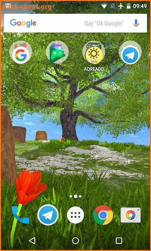 Nature Tree Milky Way live wallpaper screenshot