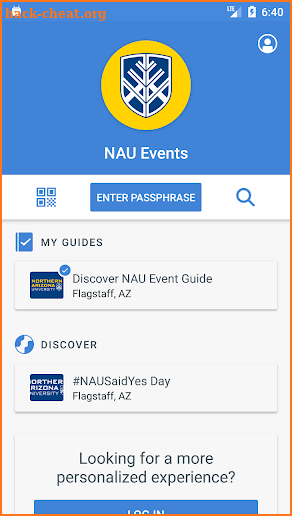 NAU Events screenshot