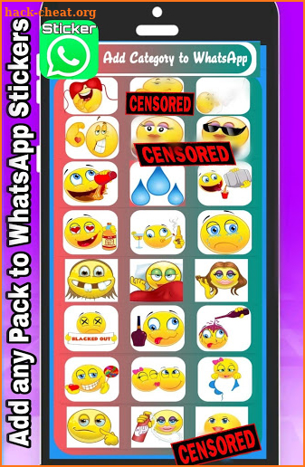 Naughty Emoji Dirty Adult Sticker for WhatsApp screenshot