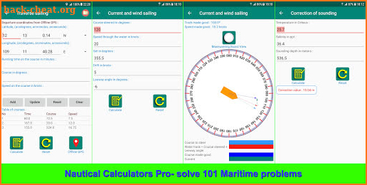 Nautical Calculators Pro screenshot