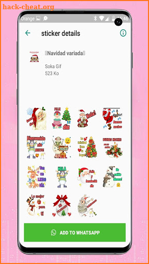 Navidad stickers  WAStickerApps screenshot
