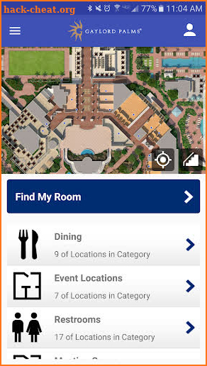 Navigate Gaylord Hotels App screenshot