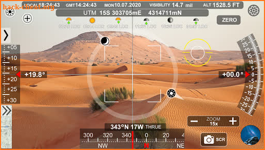 Navigation Camera. Angle, Position, Levels screenshot