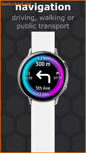 Navigation for watch screenshot