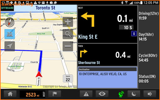Navigation (N.America)  by Verizon Connect screenshot