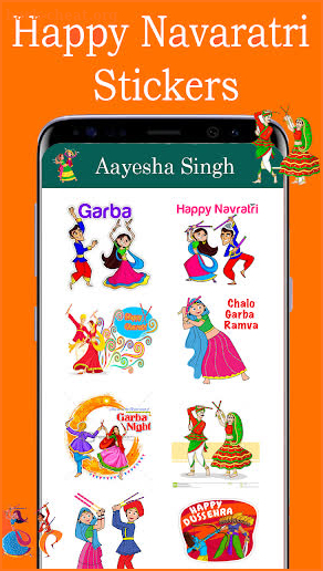 Navratri Stickers for whatsapp - Dussehra stickers screenshot
