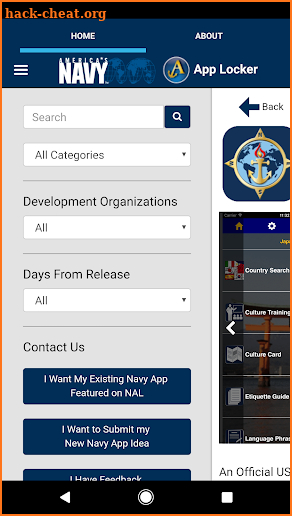 Navy App Locker screenshot