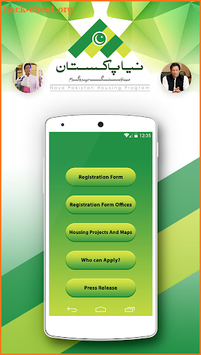 Naya Pakistan housing programme registration forms screenshot