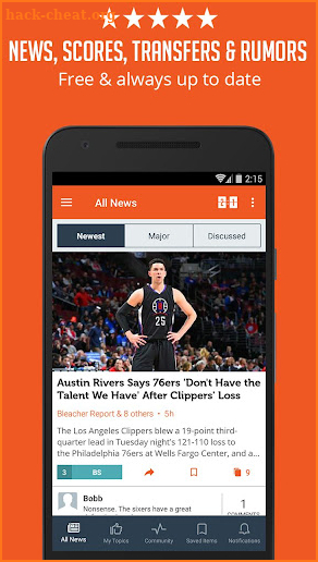 NBA and NCAA Basketball News screenshot