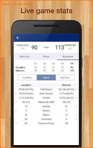 NBA Basketball Live Scores screenshot