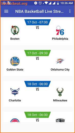 NBA Basketball Live Streaming screenshot