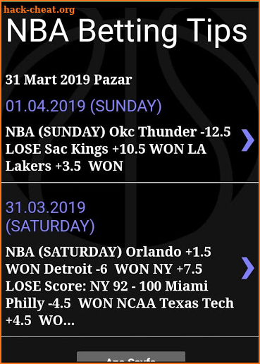 NBA Betting Tips screenshot