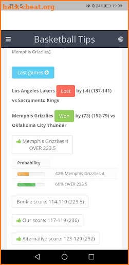 NBA betting Tips screenshot