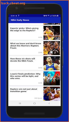 NBA Daily News screenshot