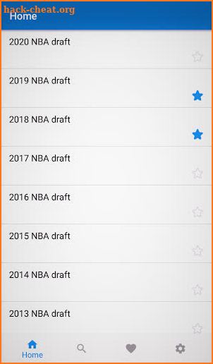 NBA Draft History screenshot
