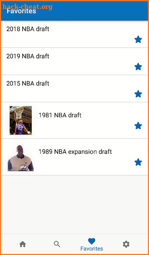 NBA Draft History screenshot