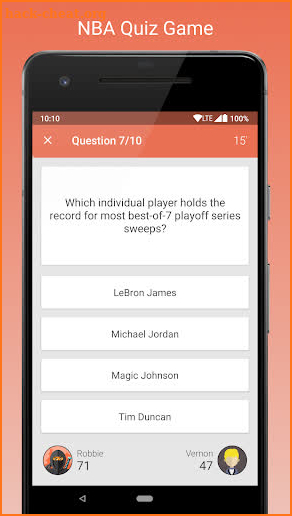 NBA Fan Quiz screenshot