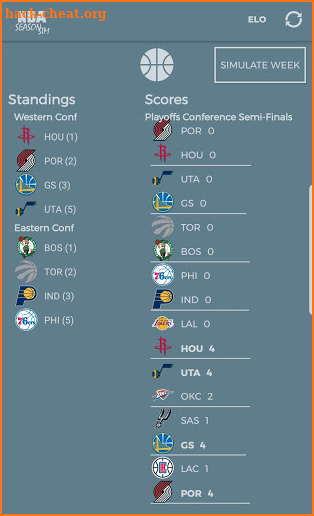 NBA Season Sim - Basketball Analysis & Predictions screenshot