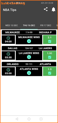 Nba tips screenshot