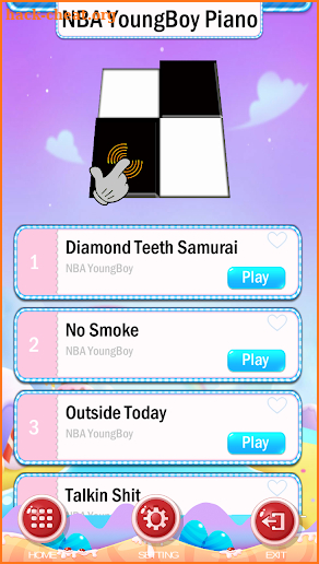 NBA YoungBoy Magic Piano Tiles screenshot