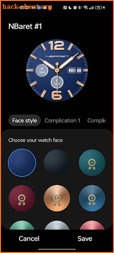 NBaret n1 Watch Face screenshot