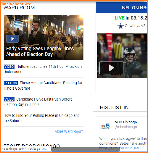 NBC Chicago Live News screenshot