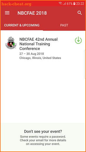 NBCFAE 2018 Training Conf. screenshot