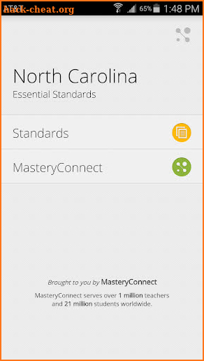 NC Essential Standards screenshot