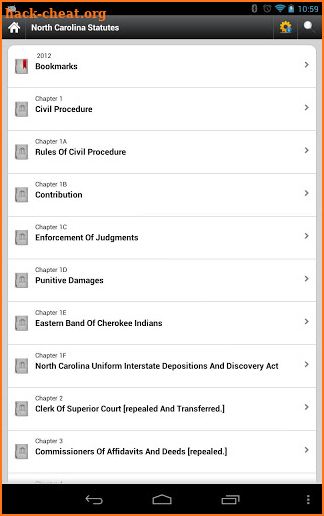 NC General Statute (NC Laws) 2019 screenshot