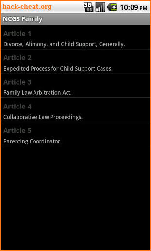 NC General Statutes - Family screenshot
