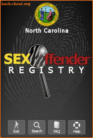 NC Sex Offender Registry screenshot