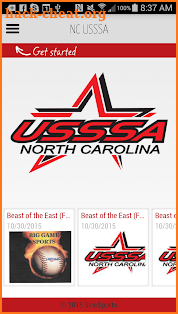 NC USSSA screenshot